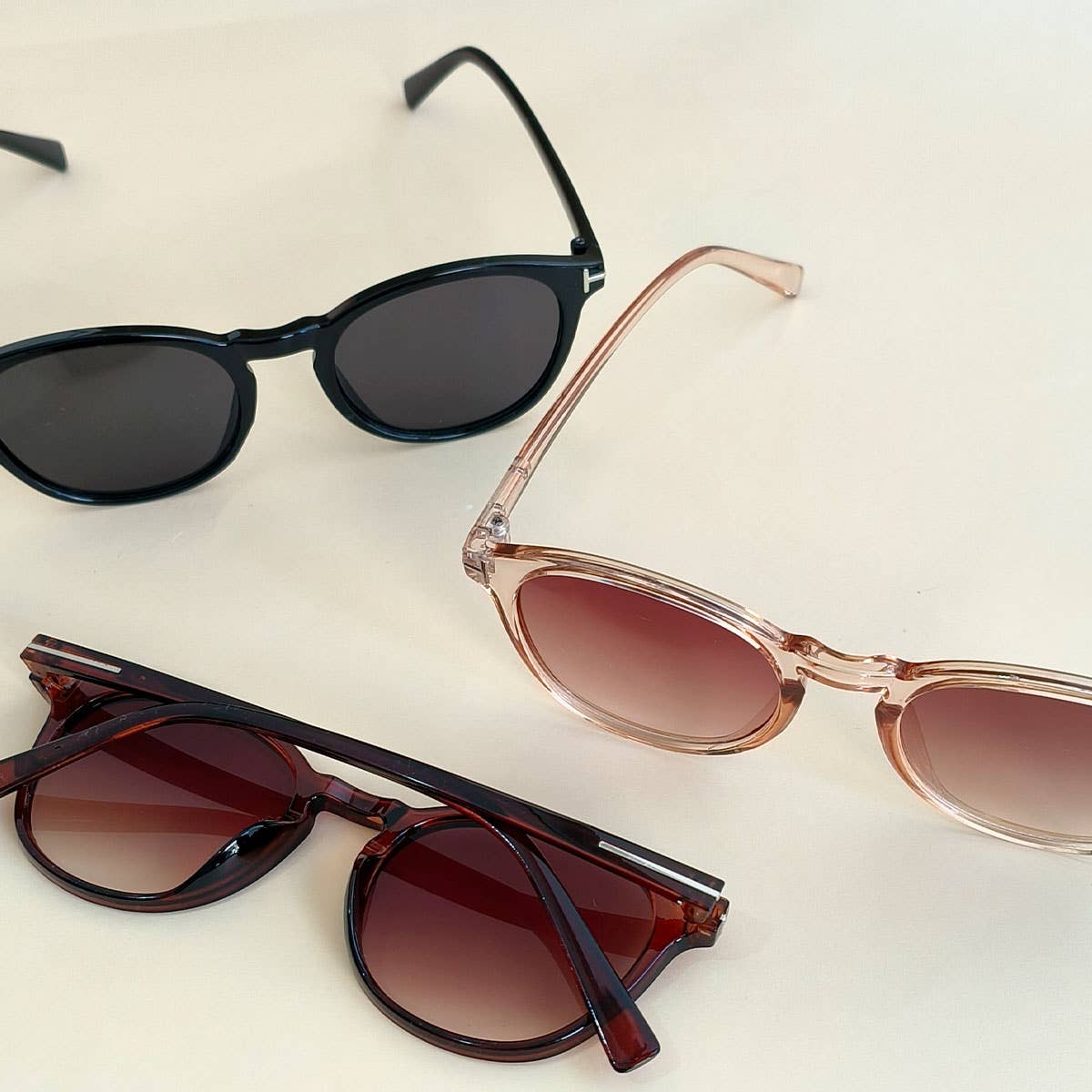 NEW FASHION RETRO ROUND FRAME SUNGLASSES
