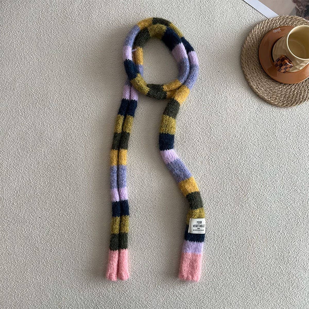 Colorblock Skinny Stripe Scarf ? Chic Summer Wrap