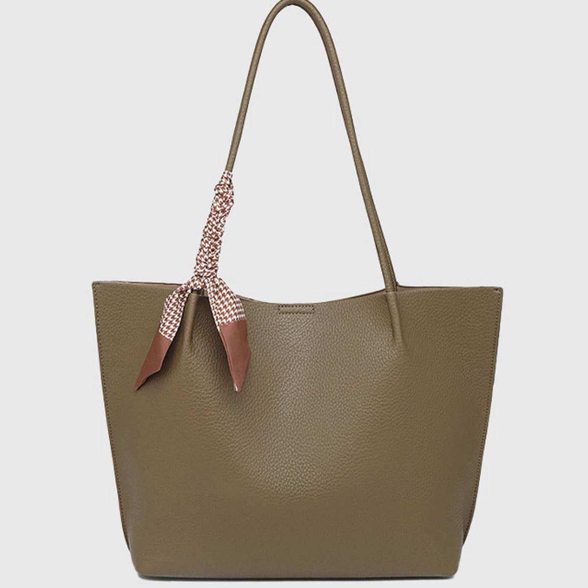 Fashion Soft Leather Large Tote Shoulder Bag＿CWAB5111