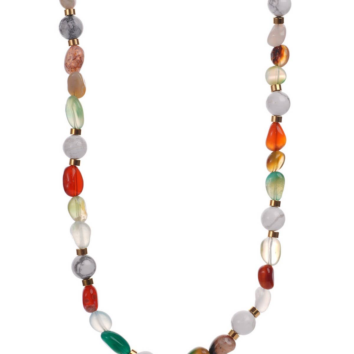 European Style Bohemian Evil Eye Beaded Necklace_CWMM7538