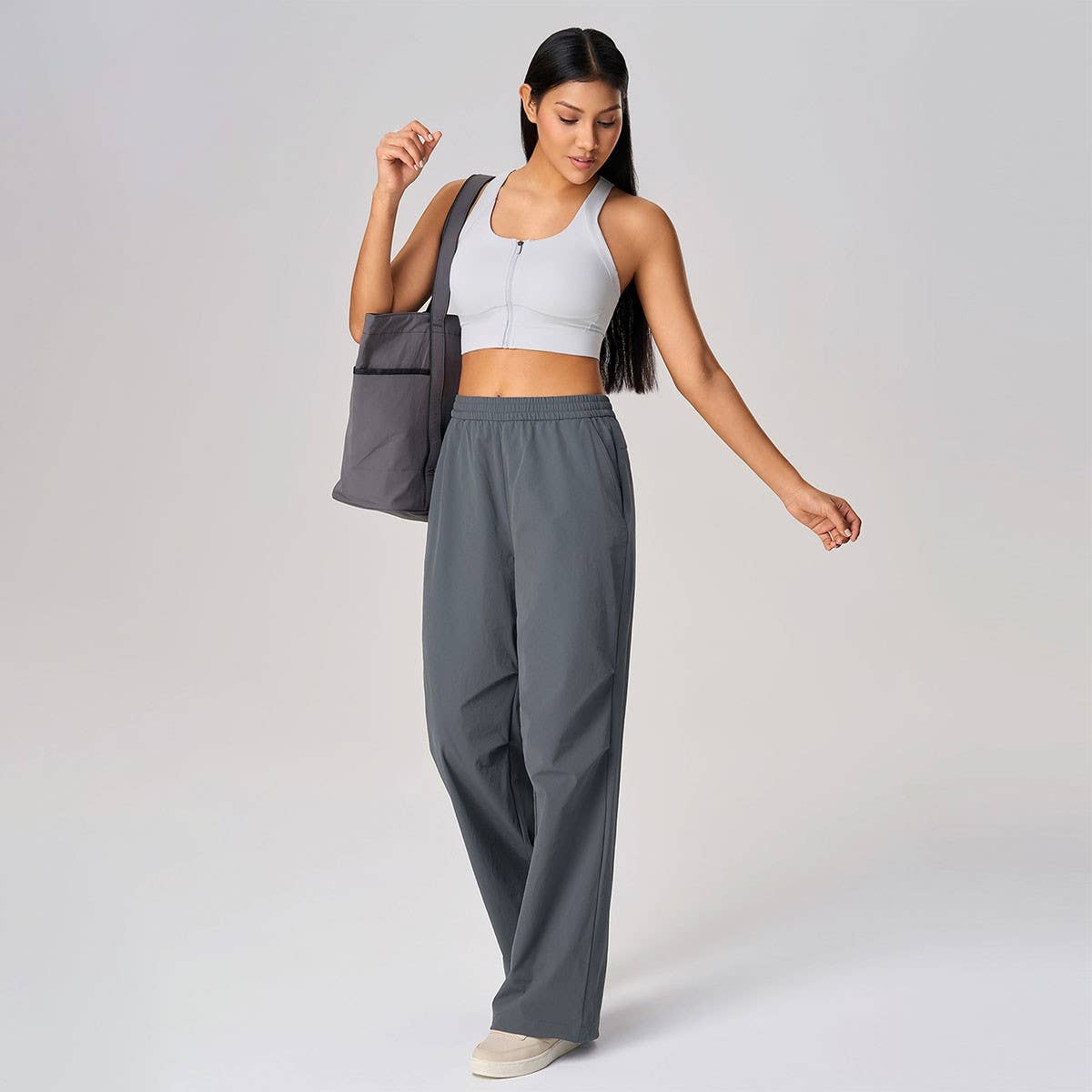 Women's Quick-Dry Wide-Leg Drawstring Pants