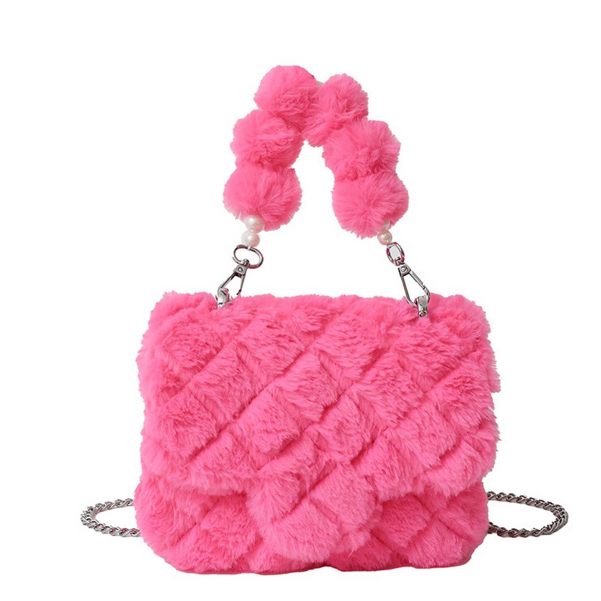 Fluffy Shearling Shoulder Bag Women Handbag_CUAB00608