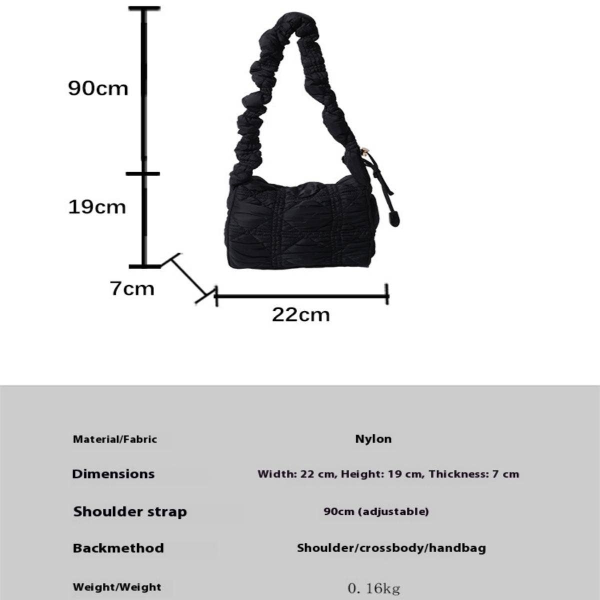 Puff Cloud Bag Quilted Flap Shoulder Crossbody_CUAB00493