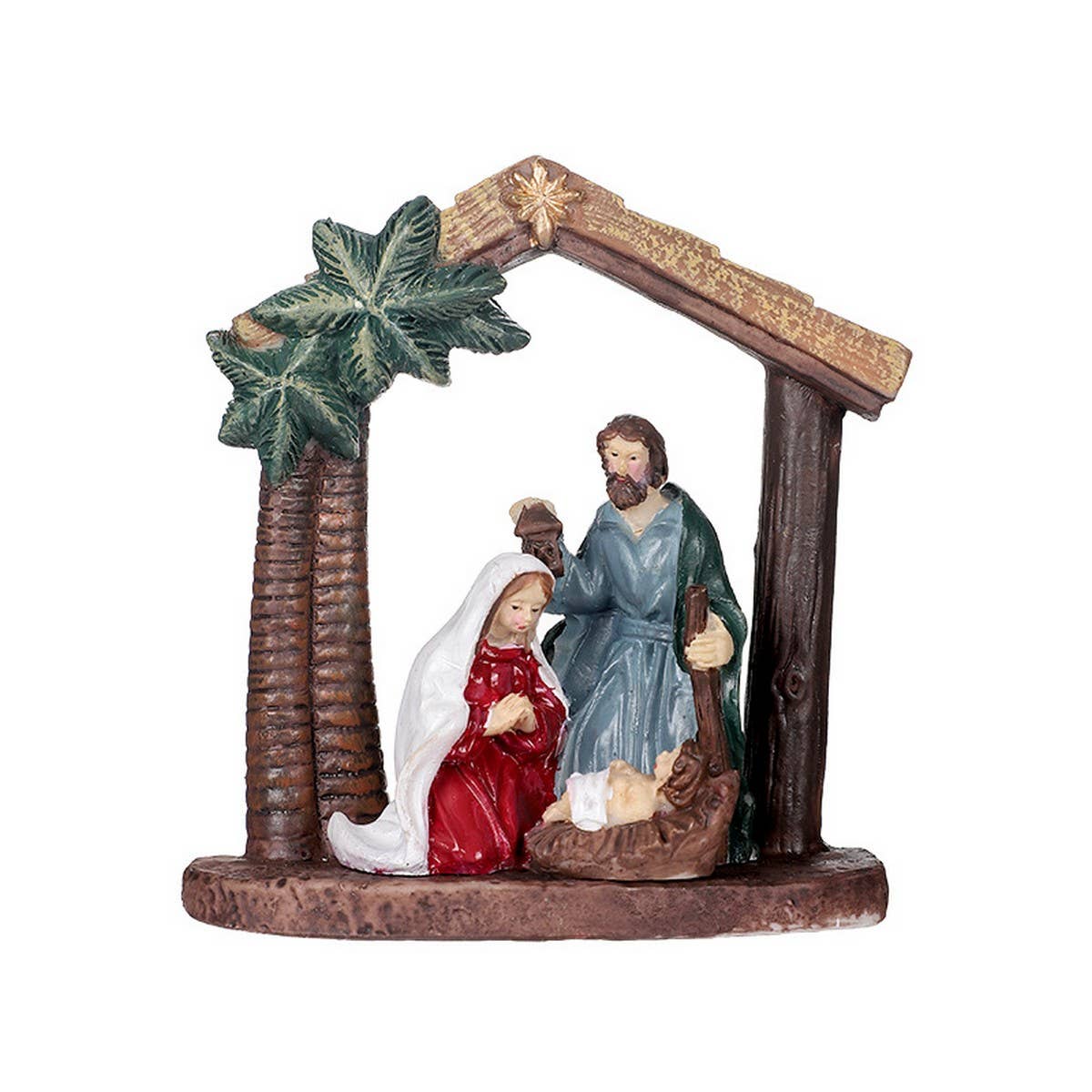 Nativity Scene Resin Christmas Table Decor_CWMM9874