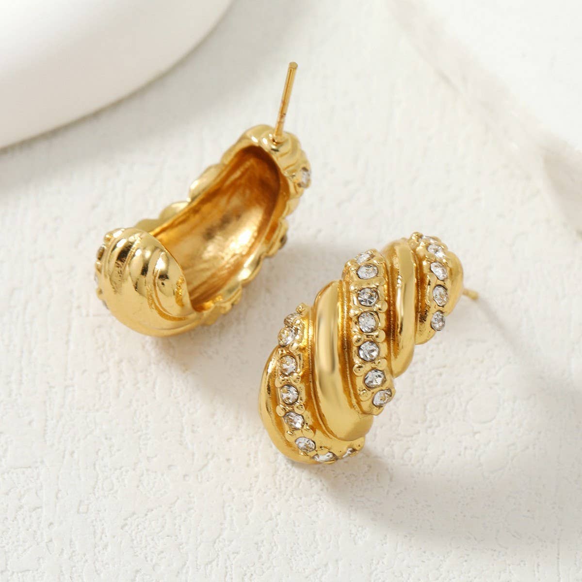 RETRO ALL-MATCH GEOMETRIC RHINESTONE EARRINGS_CWMM3662