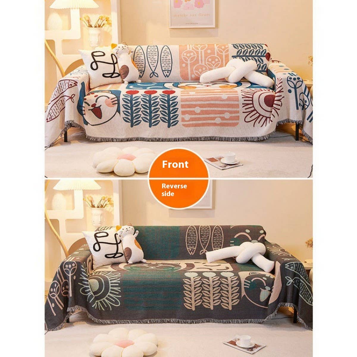 Sofa Throw Blanket for Couch, Chair & Picnic_CWMM9644