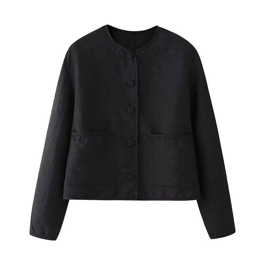 STYLISH ALL-FIT FLORAL EMBROIDERED JACKET