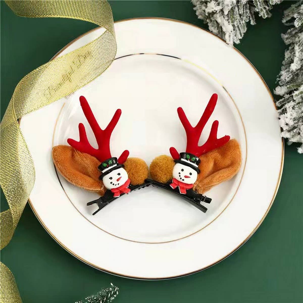 CHRISTMAS CUTE ELK HORN HAIRPIN HAIR ACCESSORIES