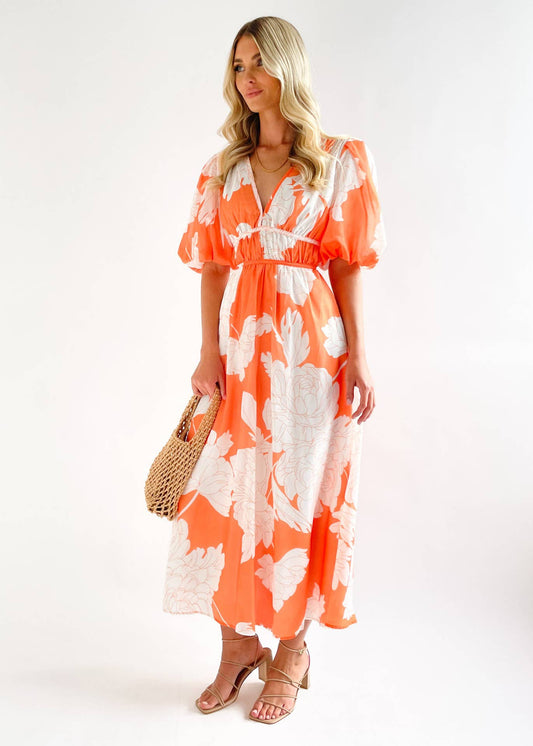 PRINTED LONG COUTURE DRESS