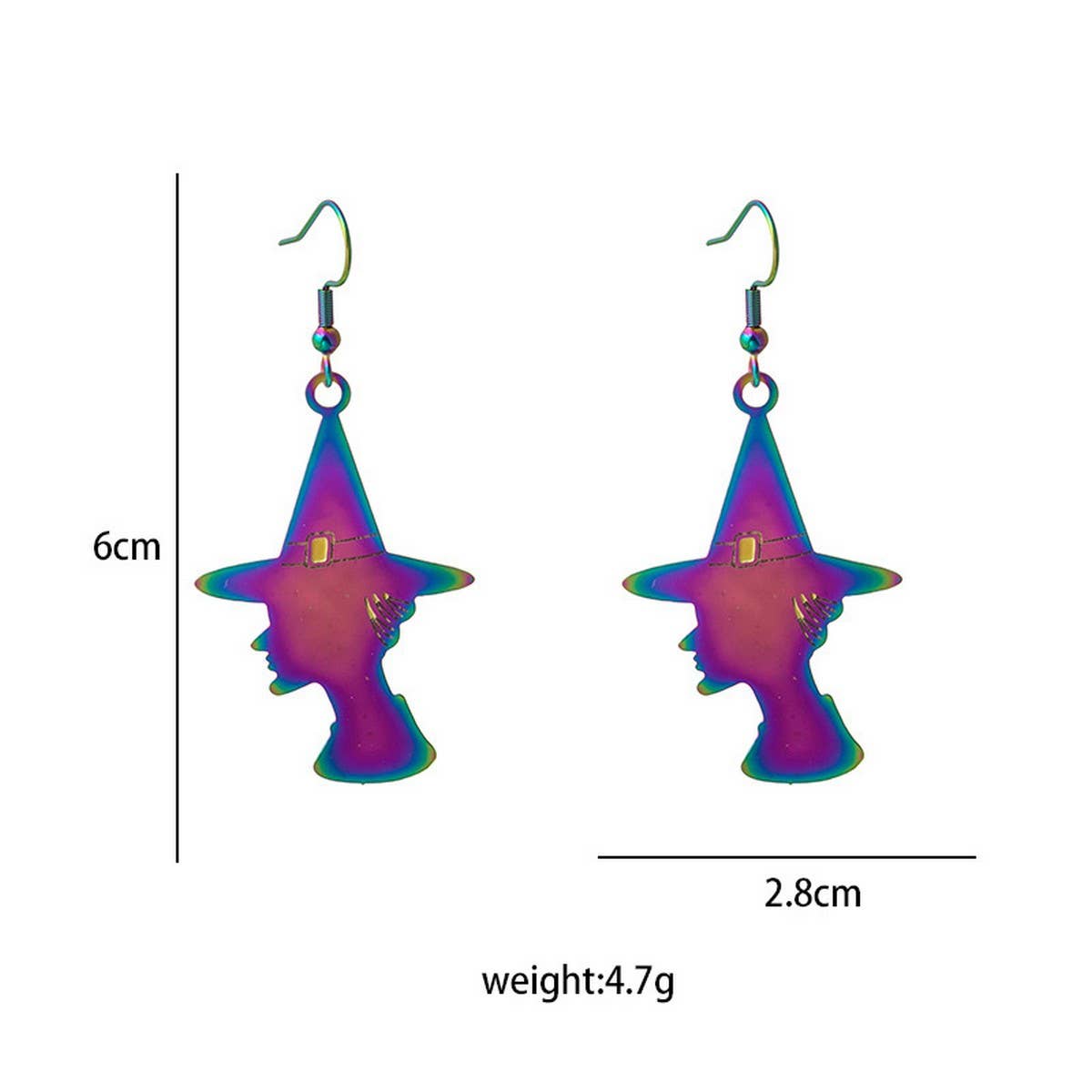 HALLOWEEN TRENDY COLORFUL GRADIENT EARRINGS