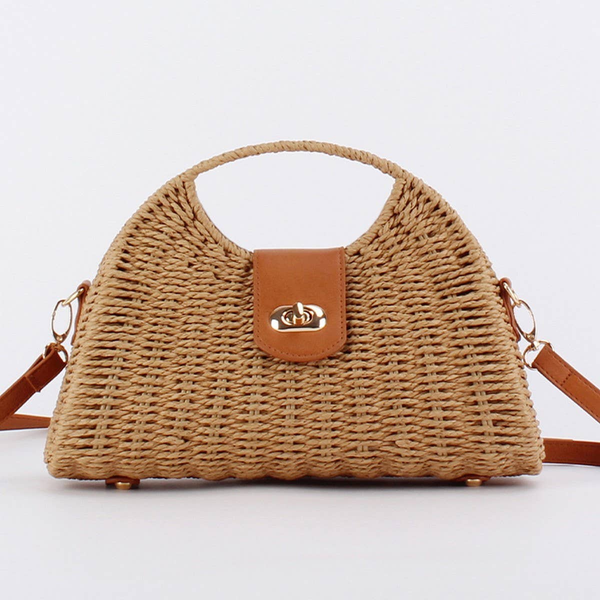 HIGH-END FASHIONABLE PAPER ROPE WOVEN BAG_CWAB4710