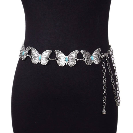 CASUAL RETRO BUTTERFLY DECORATIVE WAIST CHAIN_CWABE0486