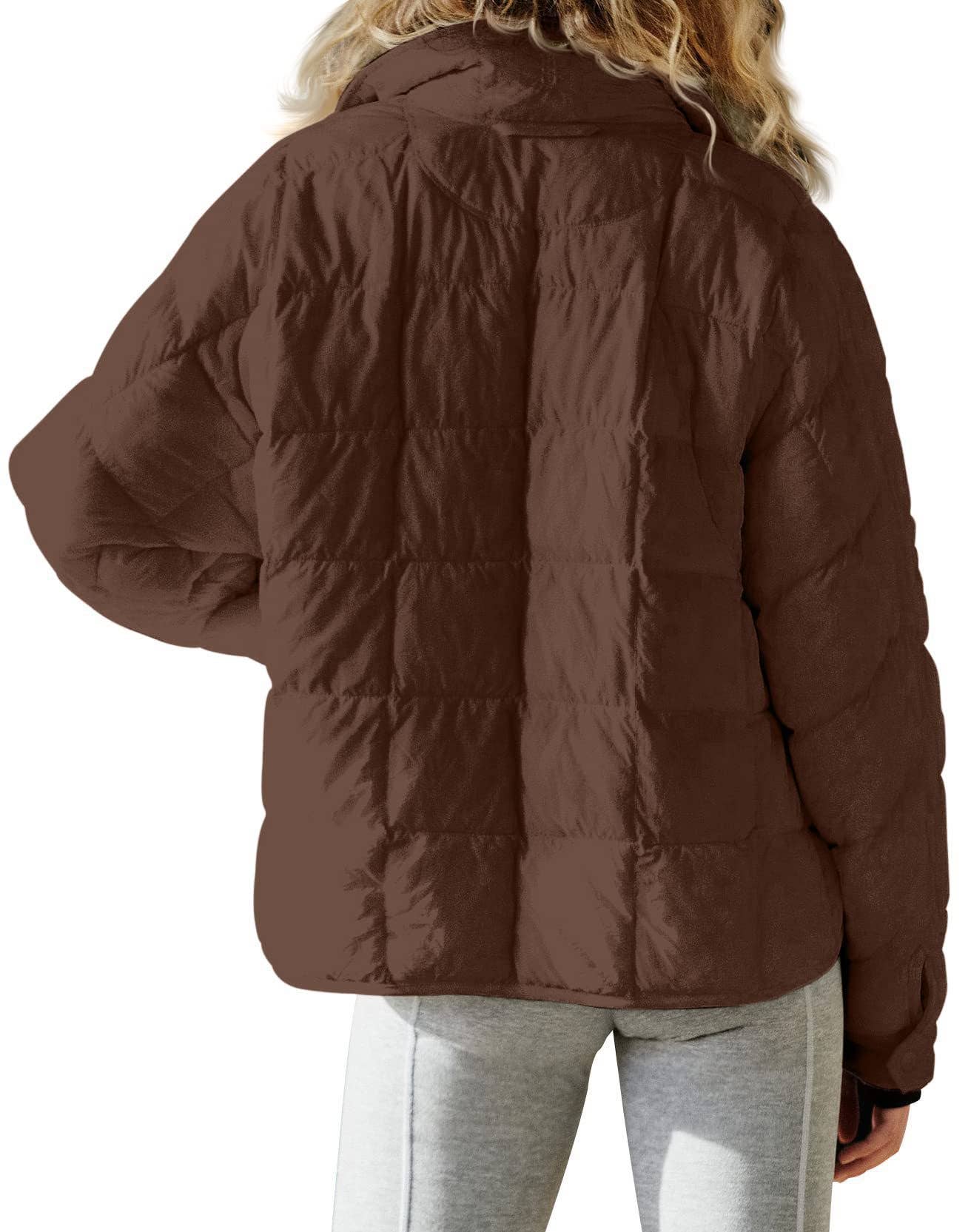 LIGHTWEIGHT ZIPPER COMPRESSIBLE SHORT DOWN JACKET