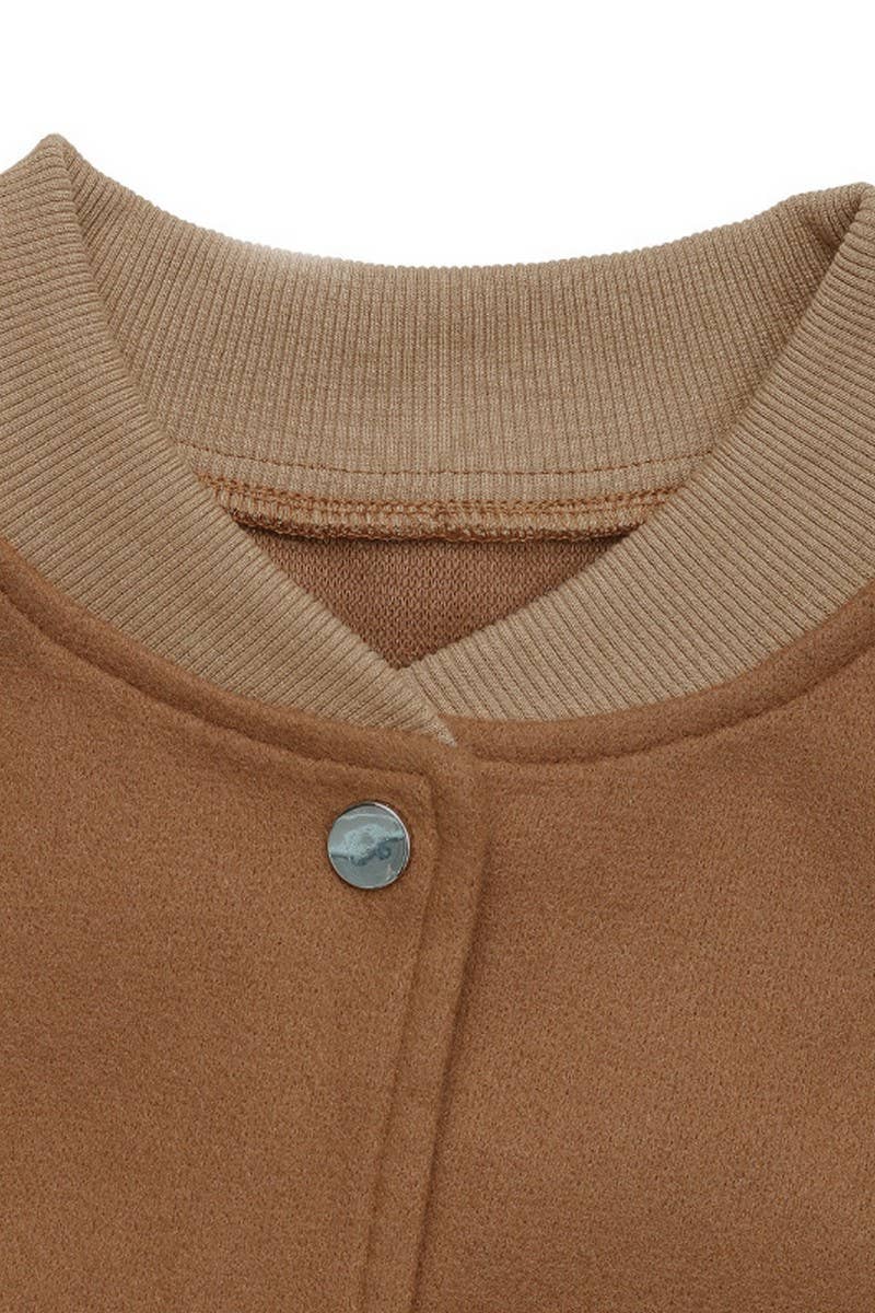 CWOJA1232_STAND COLLAR POCKET CARDIGAN JACKET