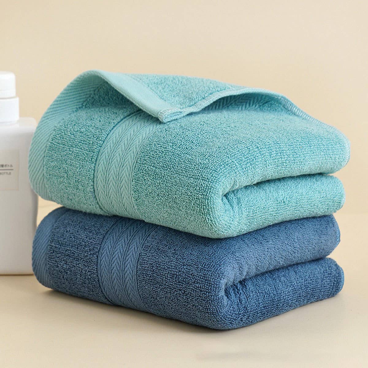 ADULT THICK COTTON LONG HAIR CLOTH FOUR STRIPES_CWMM2294