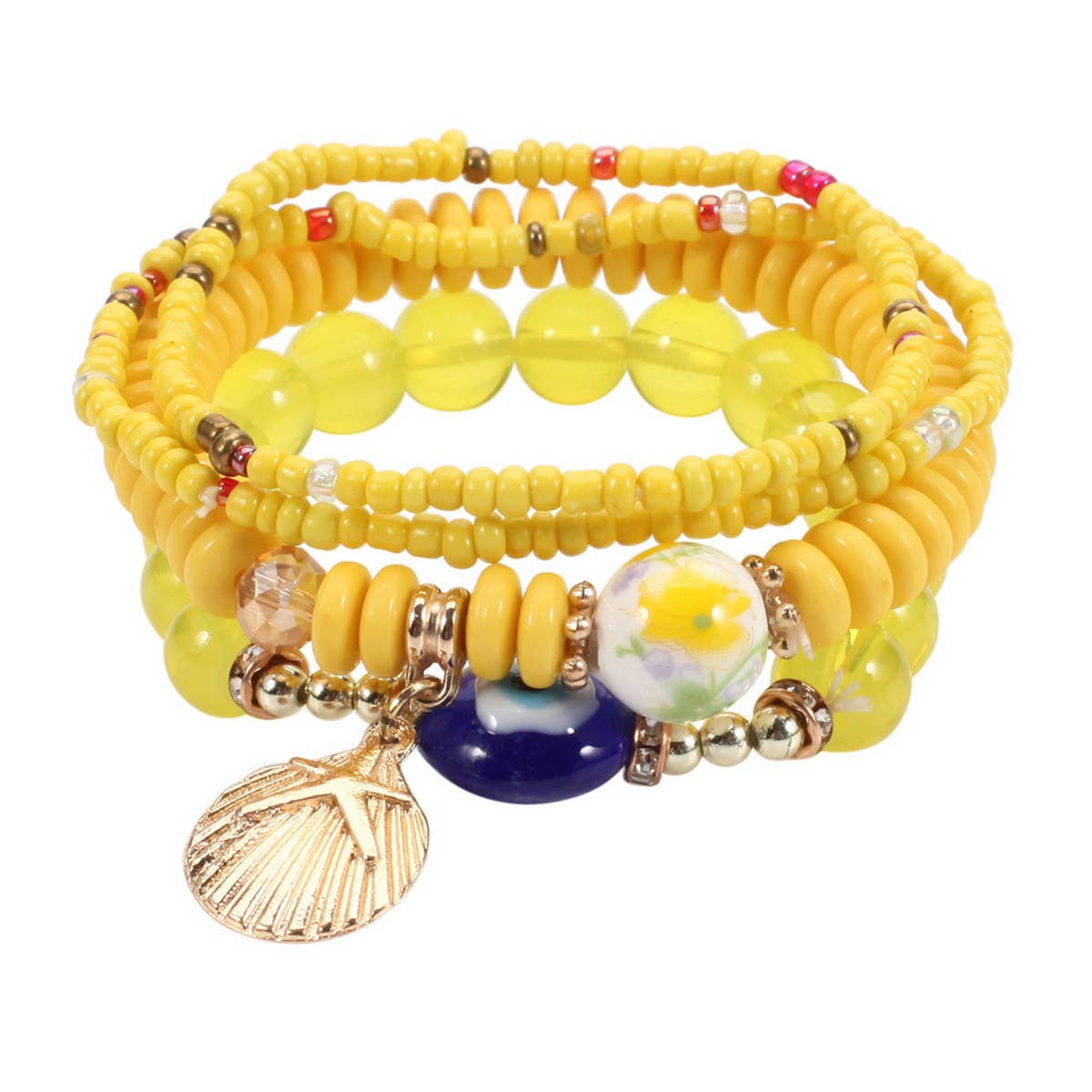 BOHEMIAN MULTI-LAYERED EVIL EYE BRACELET_CWAJE2214
