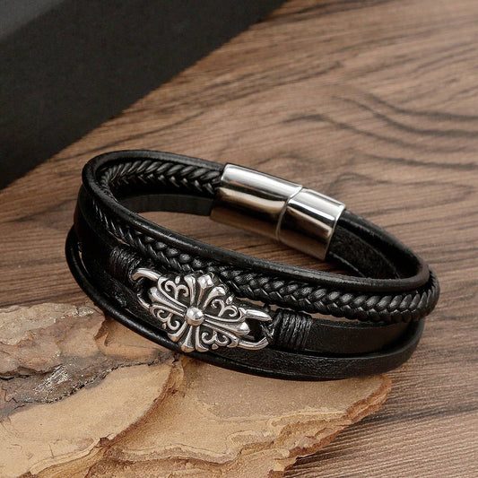 FASHION PU WOVEN BRACELET_CWAJE1515