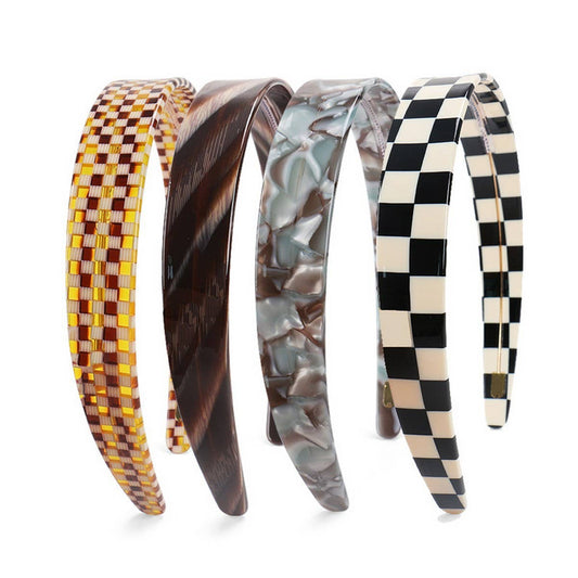 ACETATE HAIR ACCESSORIES WIDE HEADBAND_CWAHA4359