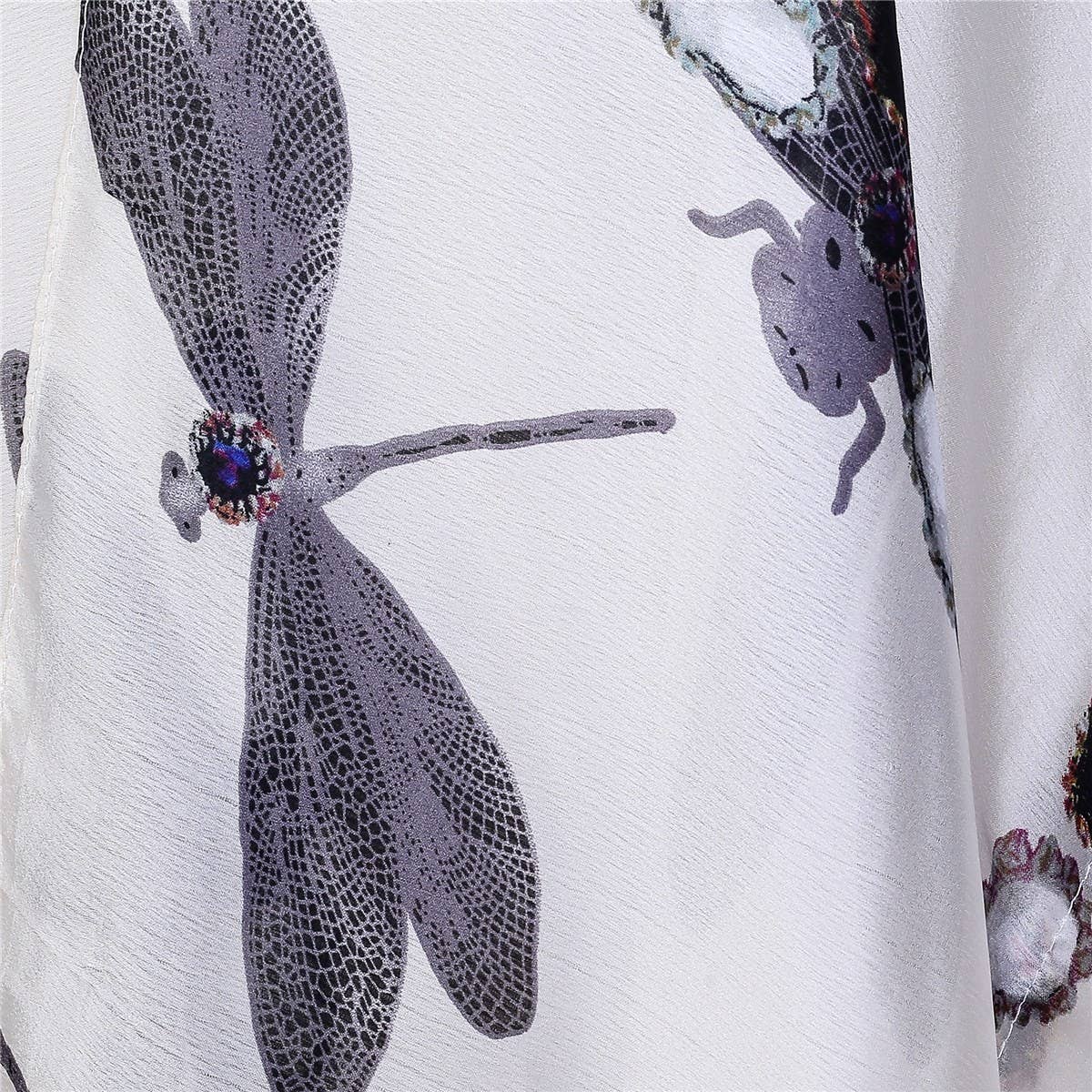 DRAGONFLY PRINTED KIMONOS,SUMMER CARDIGAN