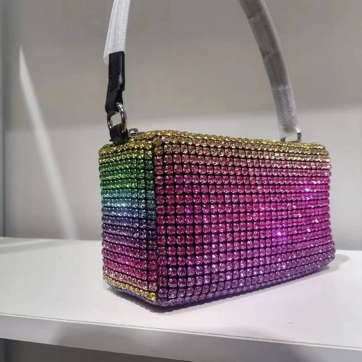 NEW FASHION RHINESTONE EVENING PILLOW BAG_CWAB3590