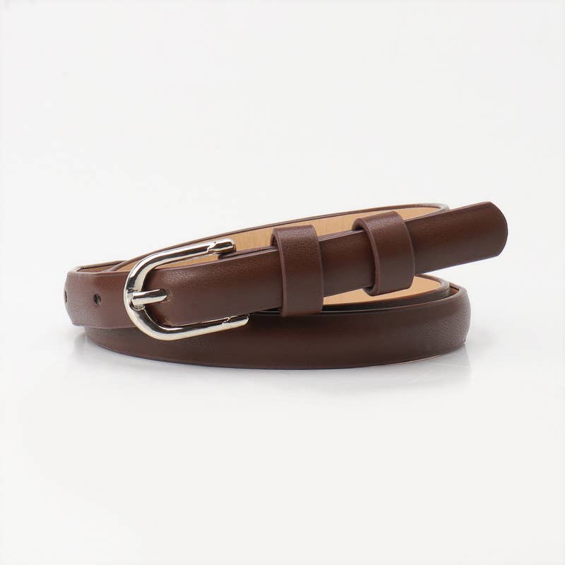 High-end minimalist alloy pin buckle belt
