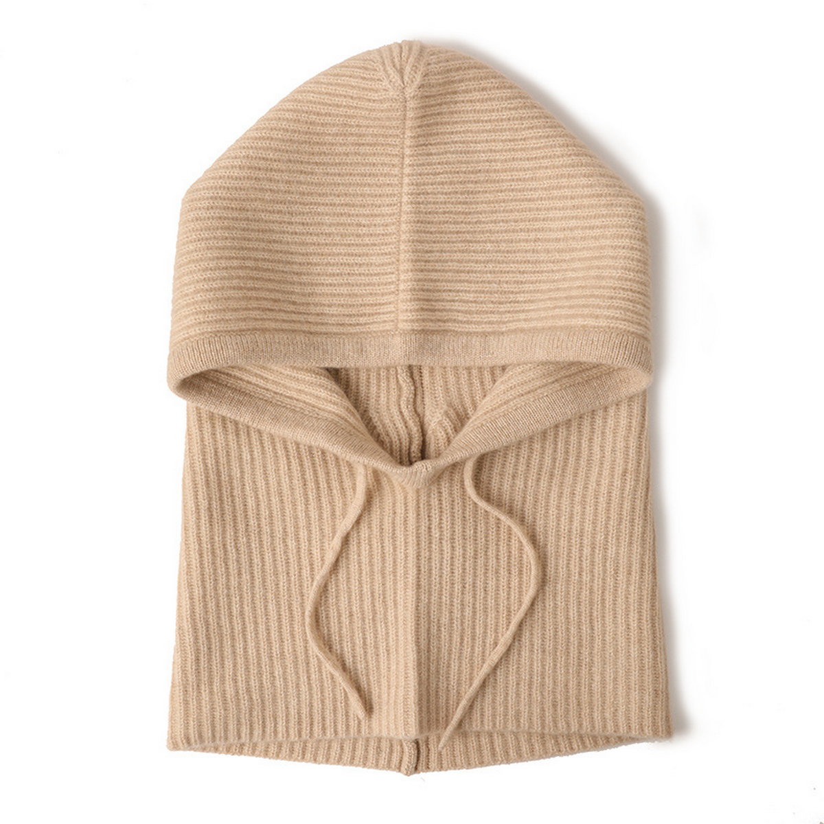 Cashmere Balaclava Hat ??Knit Hood Scarf for Her_CWAH3994