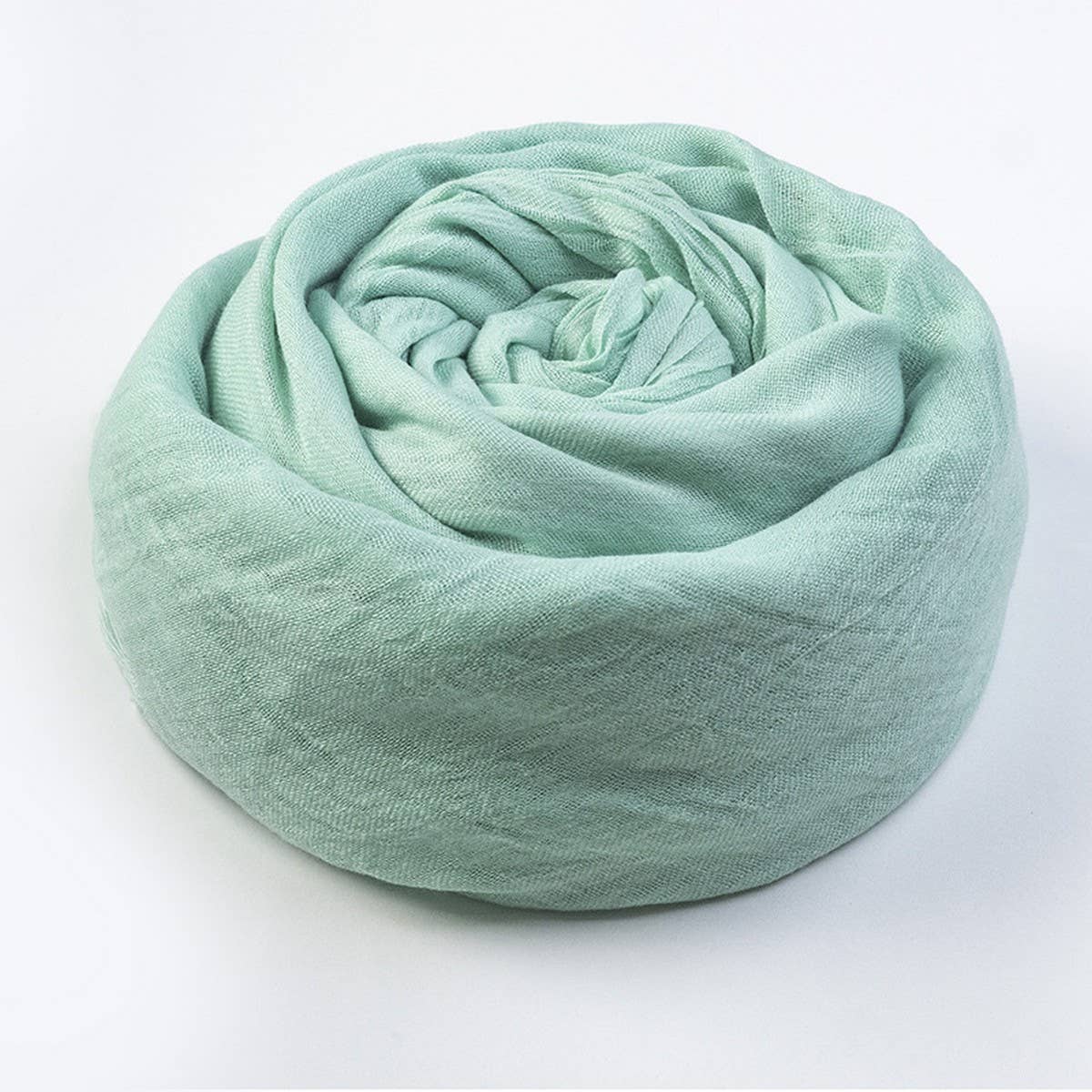 Solid Cotton Linen Scarf for Women Summer Sun Prot_CWASC1451
