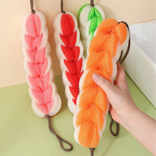 BATH POUF DOUBLE LAYER LARGE THICK LONG BATH BALL_CWMM3367