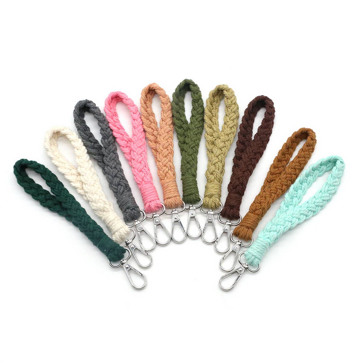 HAND-WOVEN KEYCHAIN BRACELET