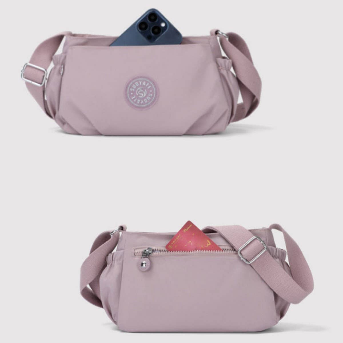 WATERPROOF FABRIC CASUAL SHOULDER MESSENGER BAG