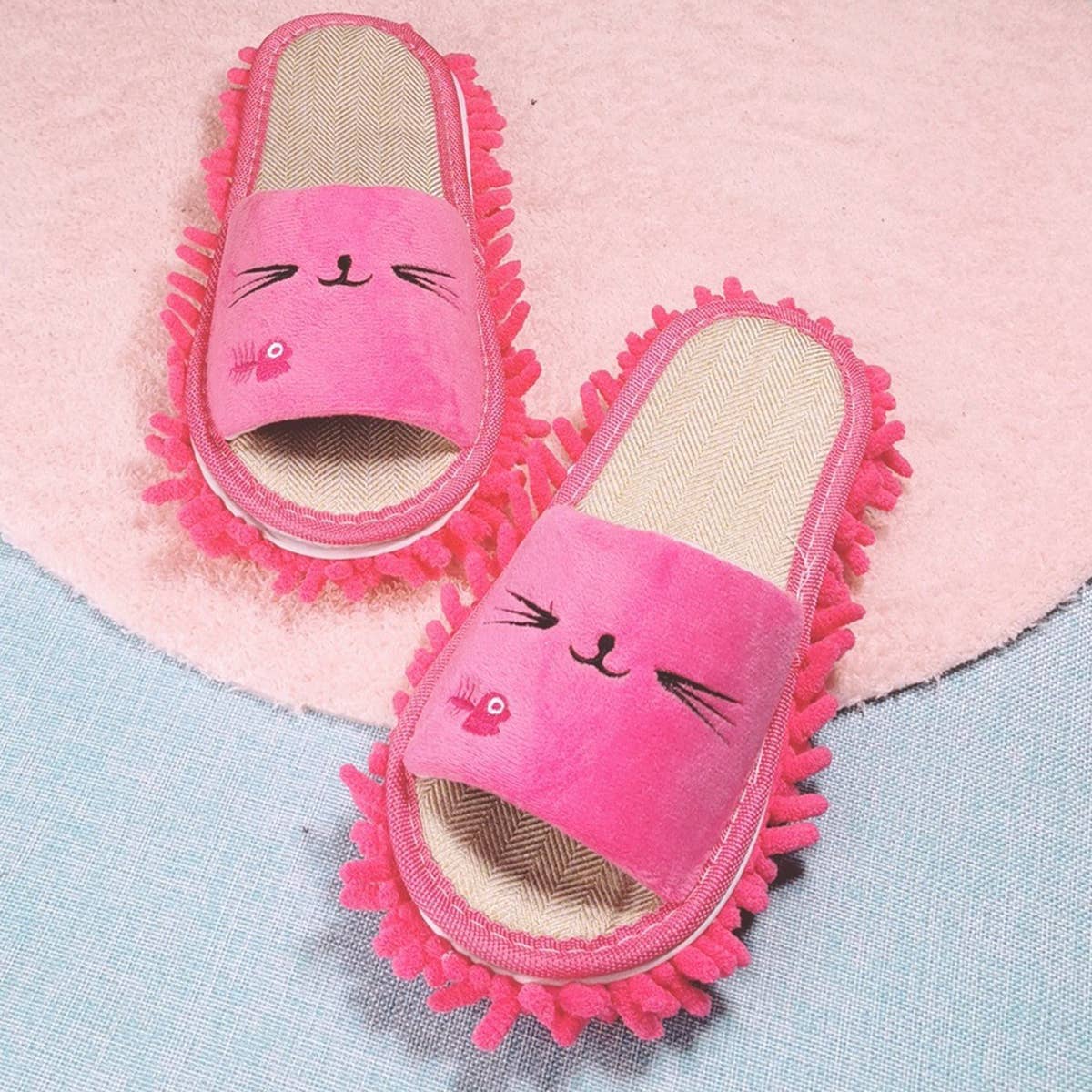 WASHABLE MOP SLIPPERS  MOP SHOES DUSTING SLIPPERS