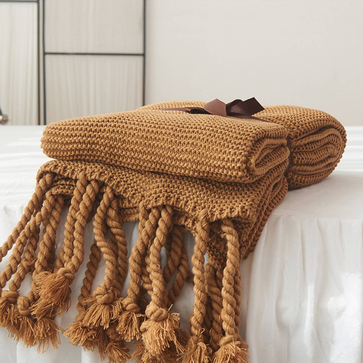 NEW SOFA COMFORTABLE KNITTED THROW BLANKET