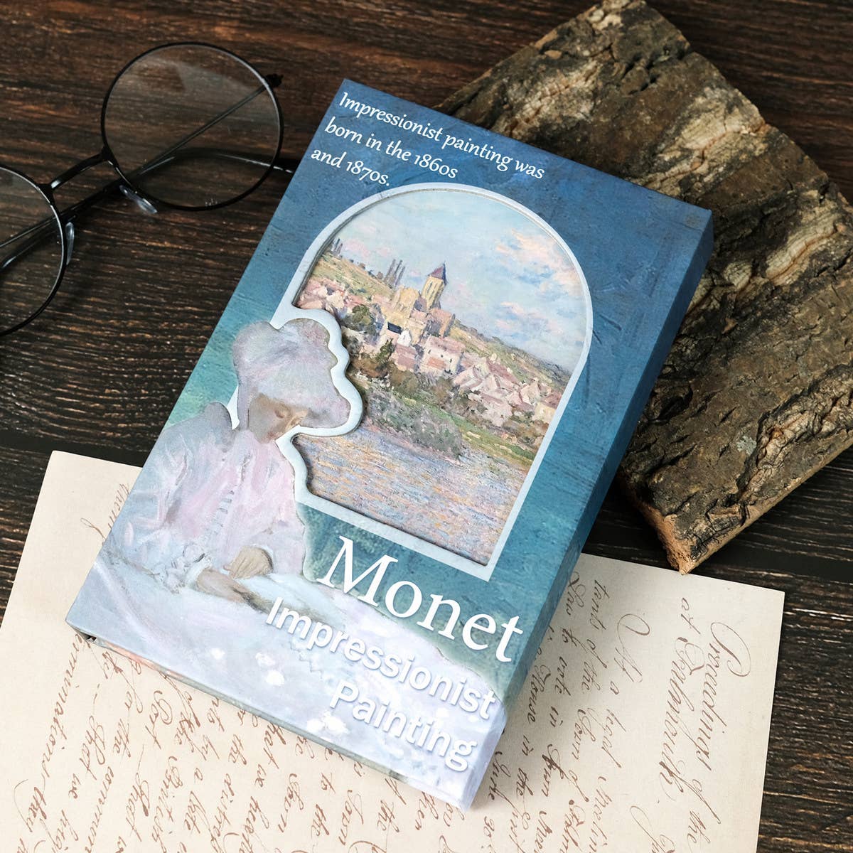 VINTAGE OIL PAINTING GIRL COVER NOTEBOOK