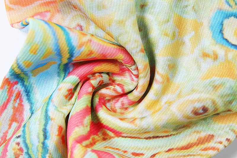 Three-piece set of printed top skirt underpants