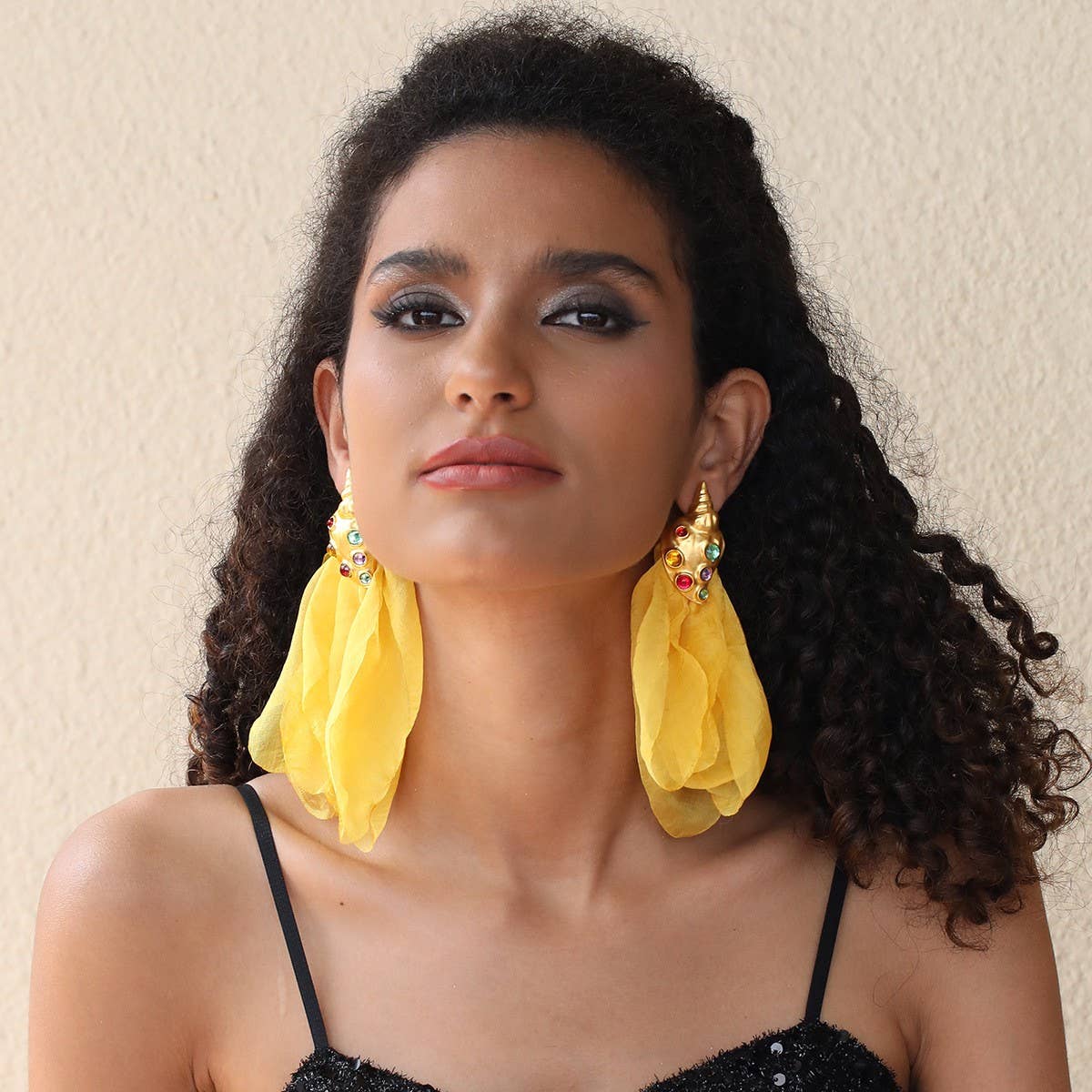 Handmade Floral Seashell Earrings ? Beach Style