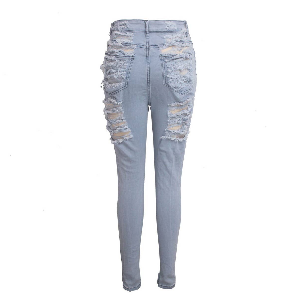 WOMENS SEXY HOLE TASSEL SLIM FITTING JEANS_CWJP0083