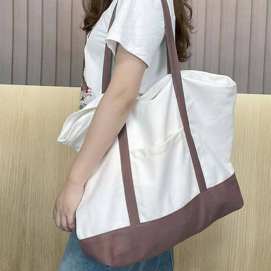 CWAB2874_Canvas Home Shopping Large Capacity Tote Bag