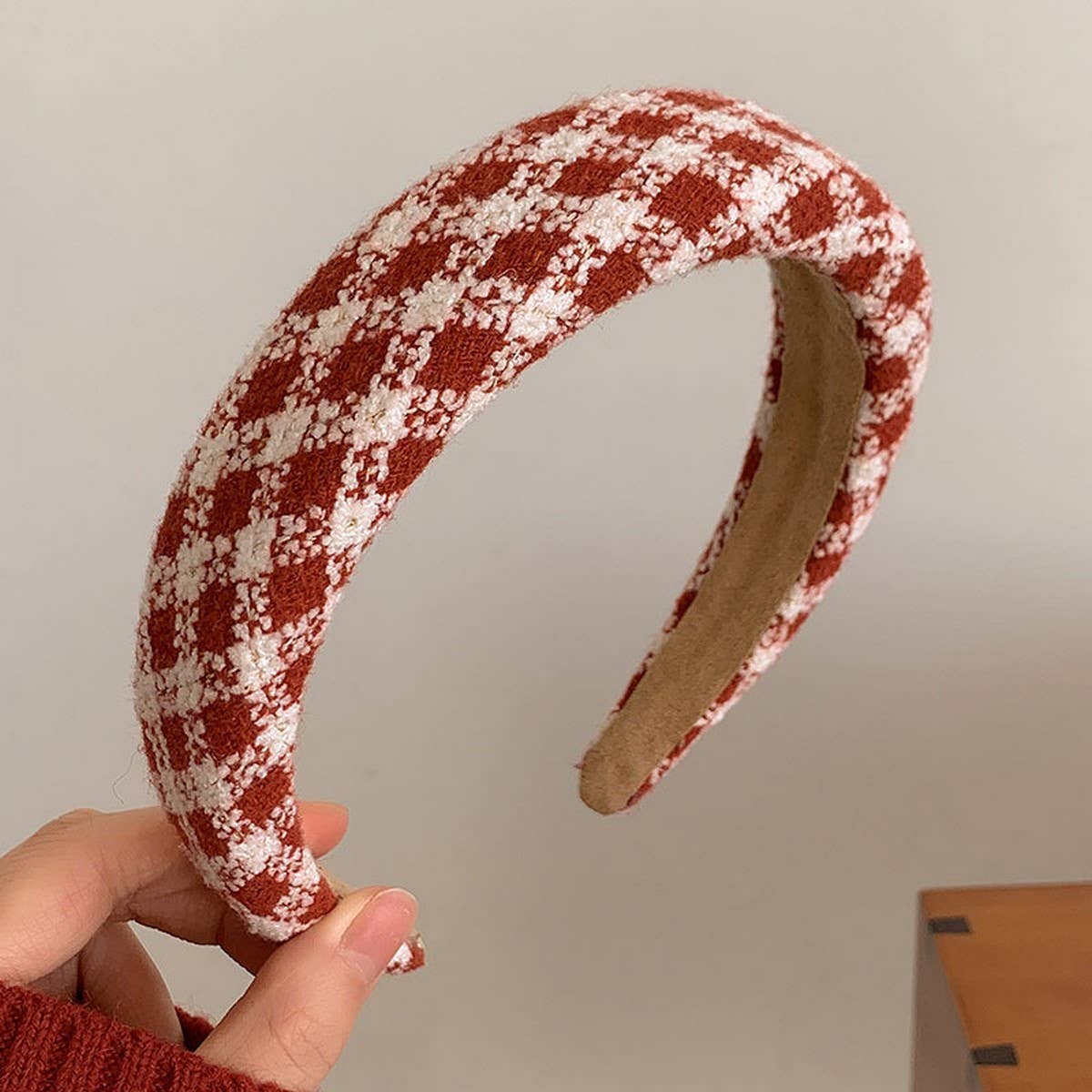 Christmas Red Headband,Retro Elegant Winter Style