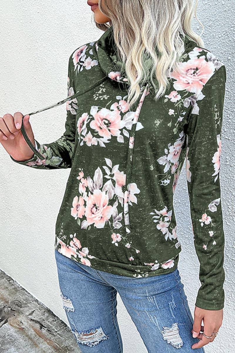 CWOHOL1015_PULLOVER PRINTED PILE NECK LONG-SLEEVED TOP