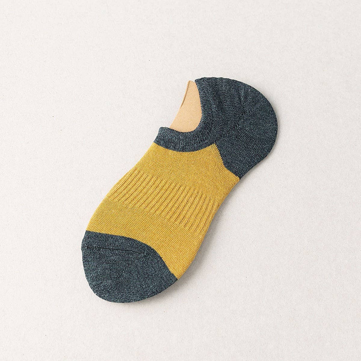 CWMS2453_SUMMER COLOR BLOCK CASUAL RETRO MEN'S SOCKS