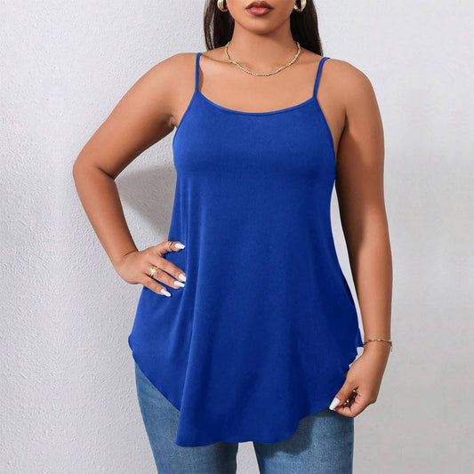 Solid colored tank tops go with everything