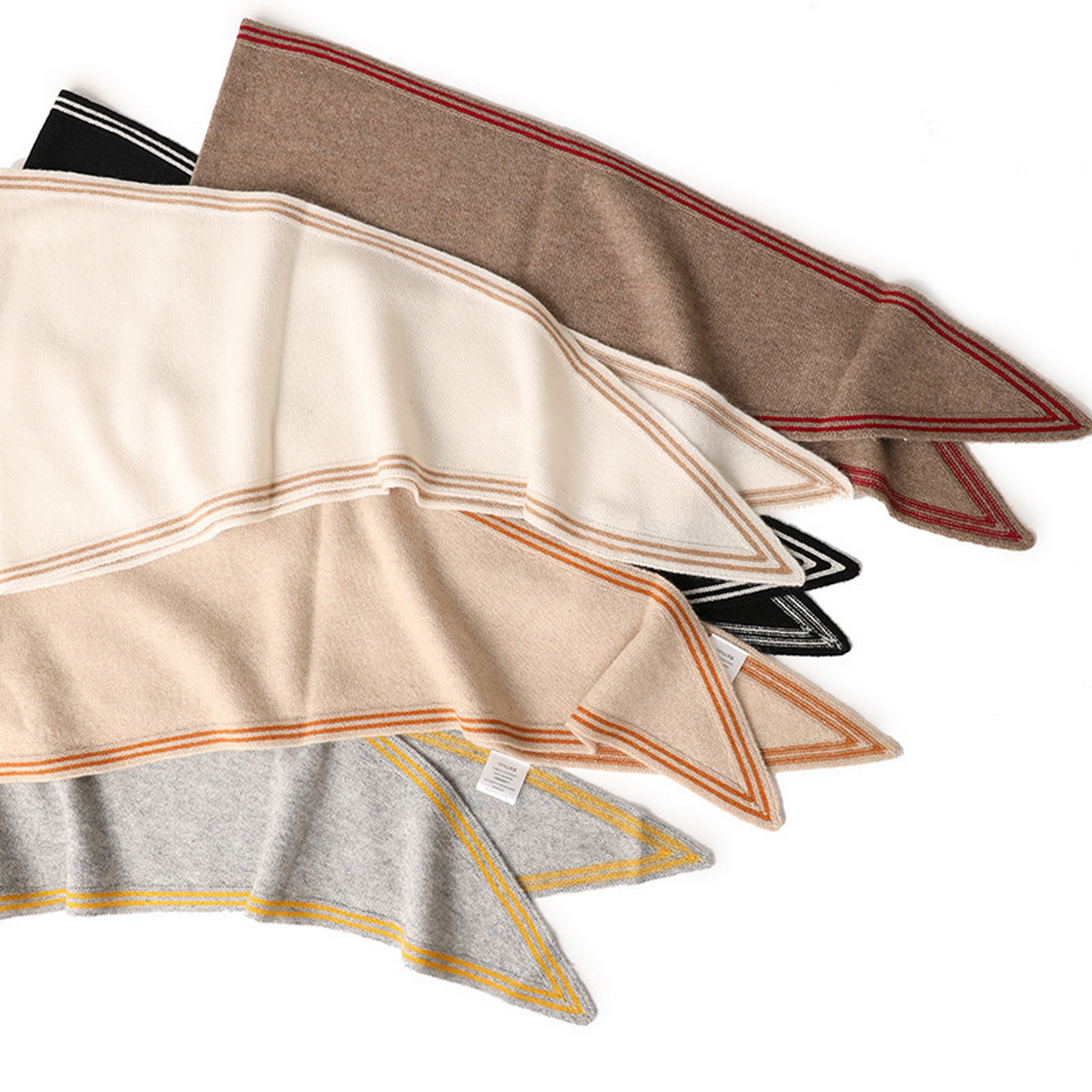 Lightweight Knit Wrap ? Soft Triangle Neck Scarf