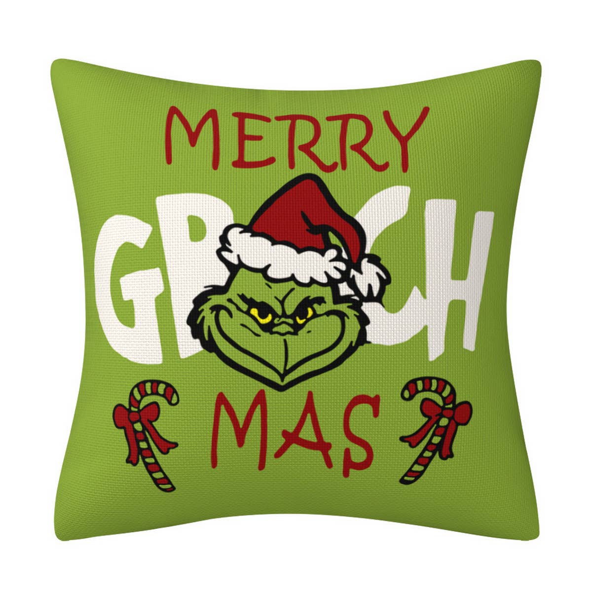 GRINCH CARTOON PRINT CHRISTMAS PILLOWCASE