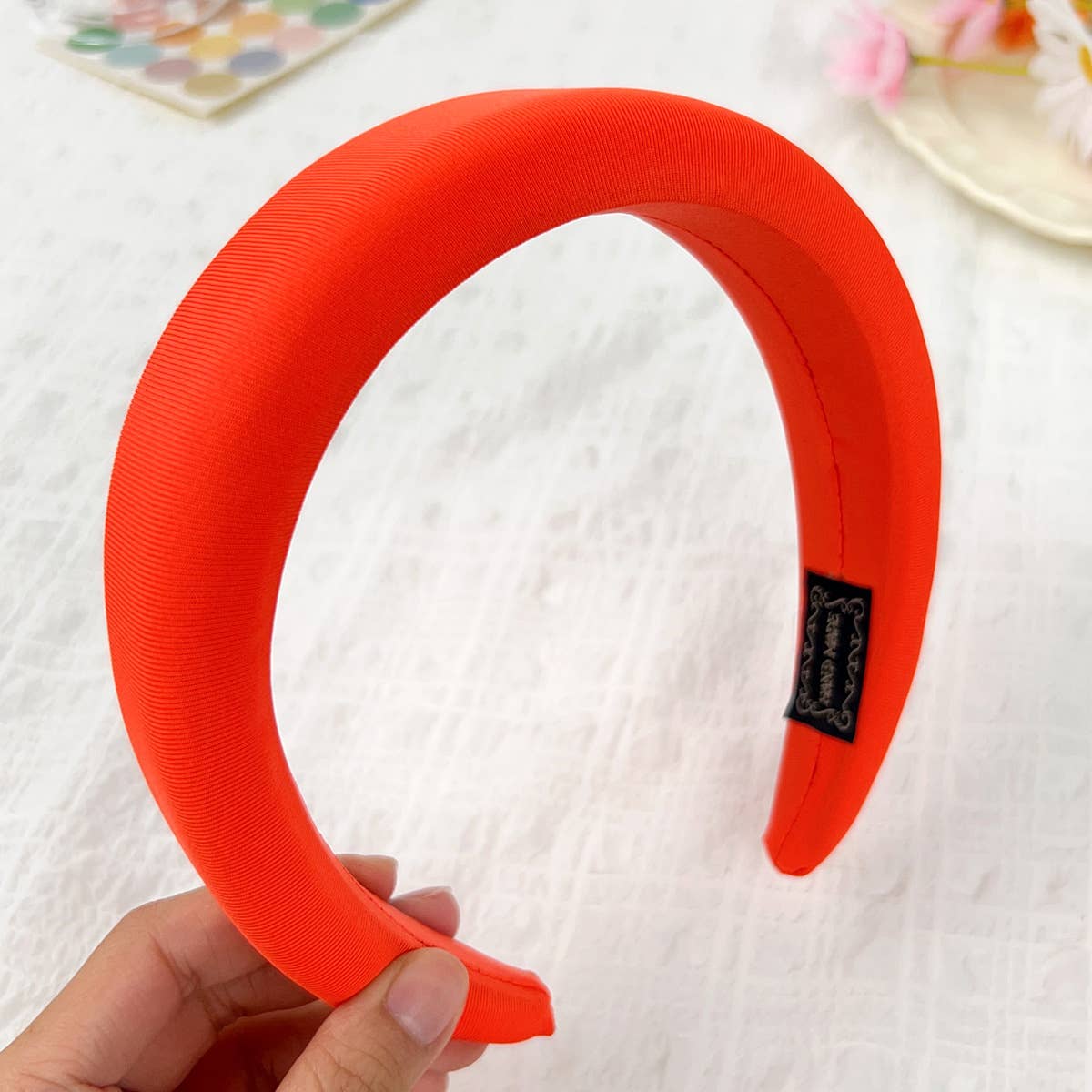 Candy color thickened high cranial top hair band