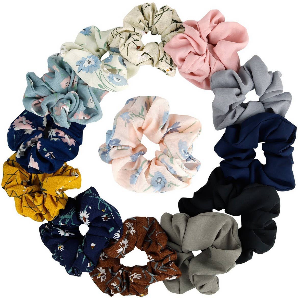 CHIFFON FABRIC HAIRBAND HAIR ACCESSORIES HAIR TIE