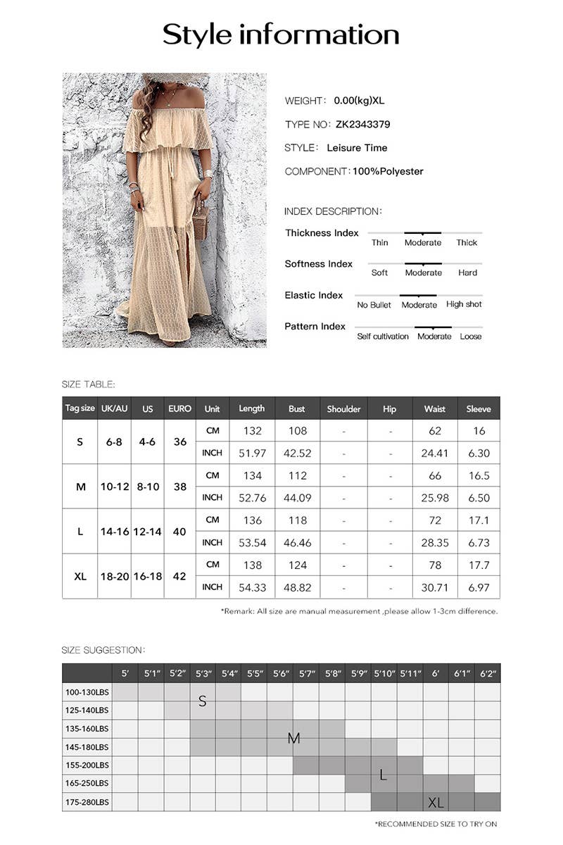 CWDMD6449_SPRING AND SUMMER ELEGANT ONE-SHOULDER DRESS