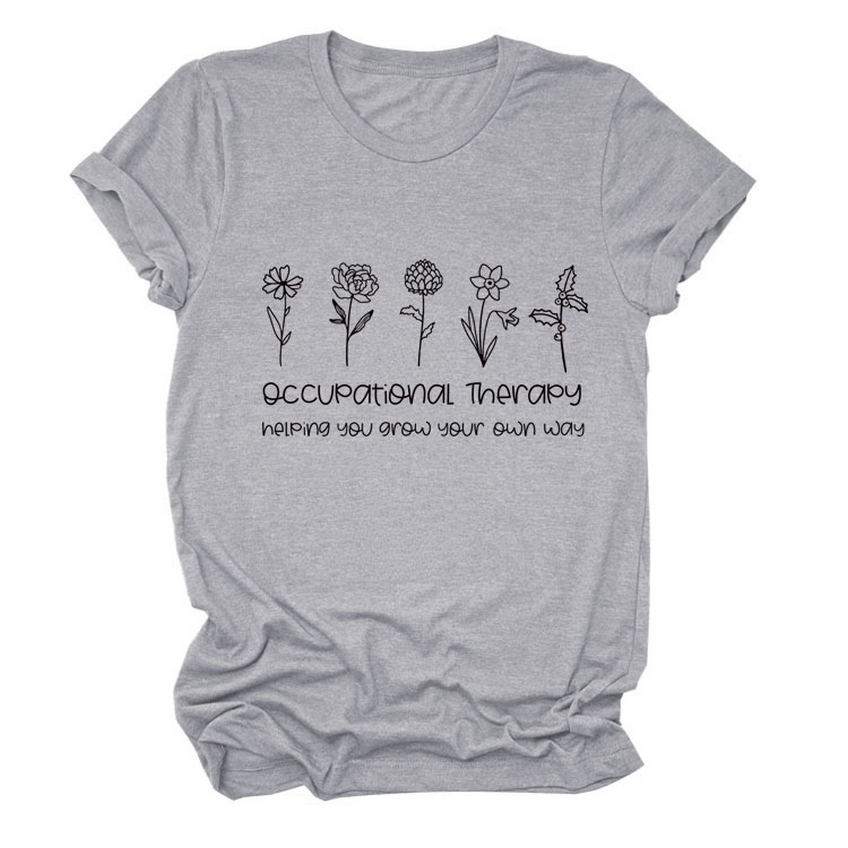 Women??¢s Short Sleeve Tee, Round Neck Print Top_CWTTS1491