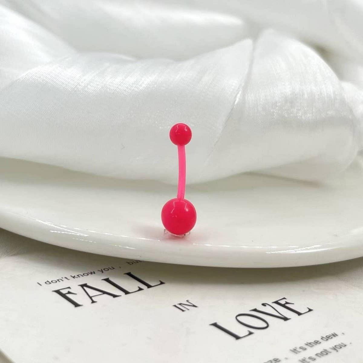 Glow in Dark Belly Ring ? UV Flexible Bar