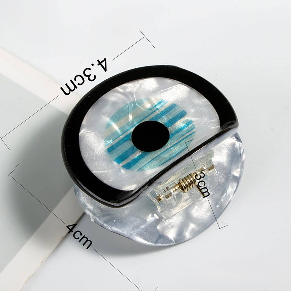 Evil Eye Acetate Hair Claw - Creative & Elegant_CWAHA0309