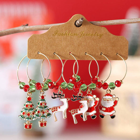 PERSONALIZED SIMPLE CHRISTMAS HOLIDAY EARRINGS_CWAJE1987